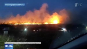 Появились кадры крупного пожара в Нижнем Новгороде около ЖК