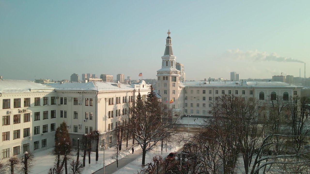 Зимние Чебоксары с дрона