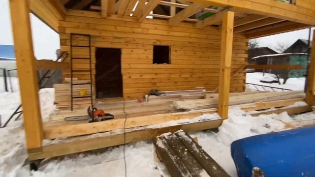 Строительные будни - Отделка бани 4 на 6 - Крепкий Дом