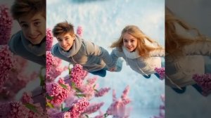 Летят над сиренью.