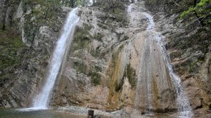 Водопады Белые скалы в Новомихайловском. 05.04.2025 г.