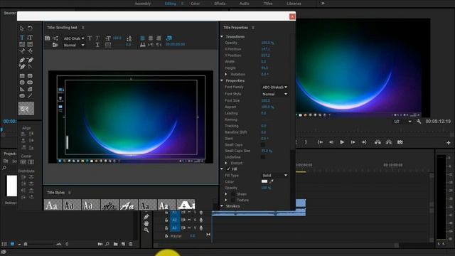 How to Add Scrolling Text With Adobe Premiere pro // Adobe Premiere pro Tutorial // By Editing Boy