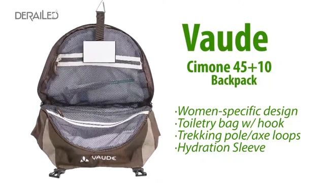 Vaude Cimone 45+10 Backpack - Internal Frame (For Women) смотреть онлайн