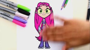 Как нарисовать девочку Старфаер из «Юные титаны, вперед!»