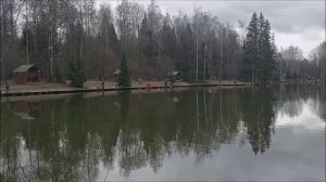 Обеденный клёв форели. Клёвое место, Лосиный остров, нижний водоём.