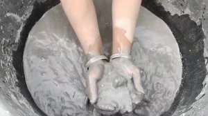 100% Satisfaction sand cement dry+ water 💦 crumbling |satisfying asmr| ||ASMR|