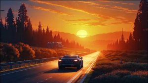 звуки загородного  шоссе 1 час