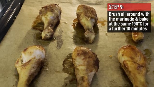 EASY SUPER BOWL FOOD - Chicken Drumstick with BBQ Honey Marinade