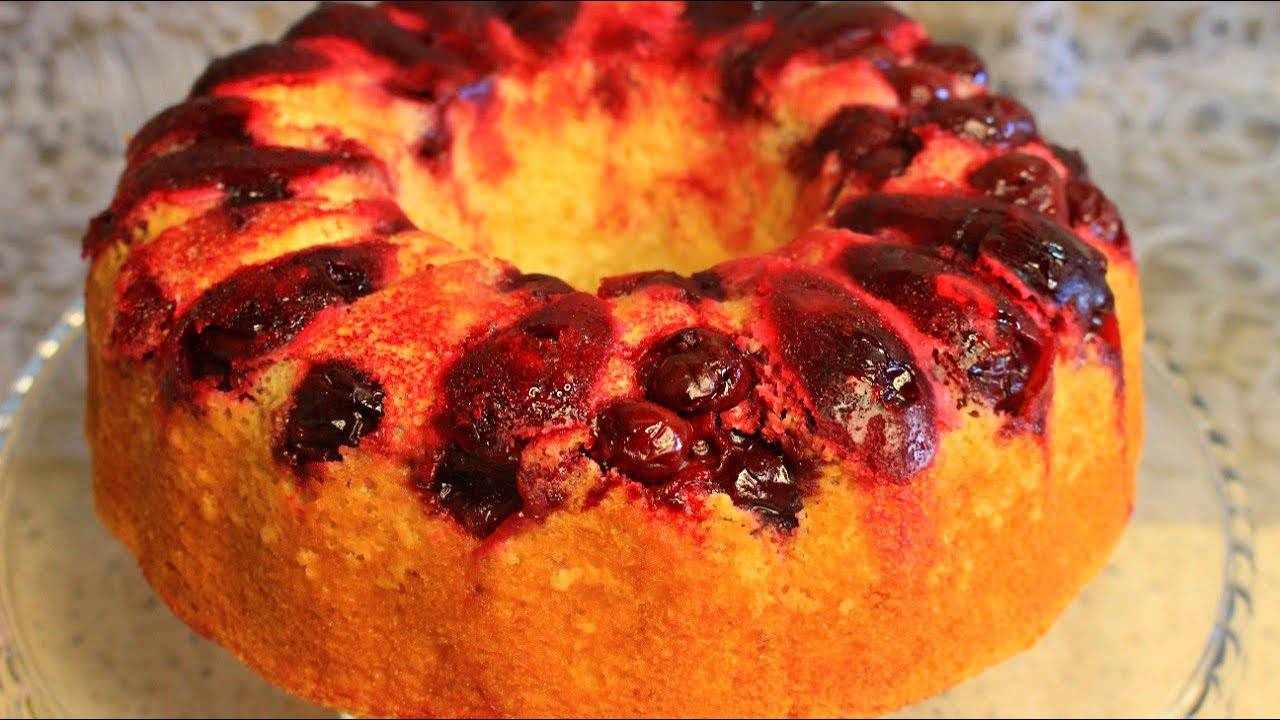 КЕКС ИЗ ВИШНИ ЗА 10 МИНУТ! смотреть онлайн