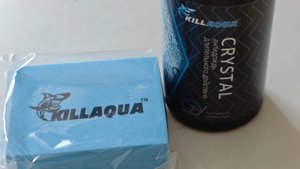 Антидождь KillAqua. Подготовка к нанесению и эффект в действии.