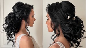 Свадебная Причёска с Пучком и Накладными Прядями 💍