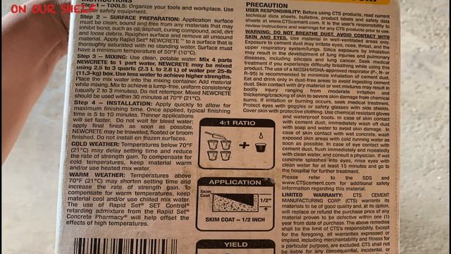 New Crete Concrete Resurfacer Review смотреть онлайн