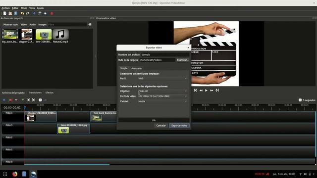 5 - OpenShot -Exportar video смотреть онлайн