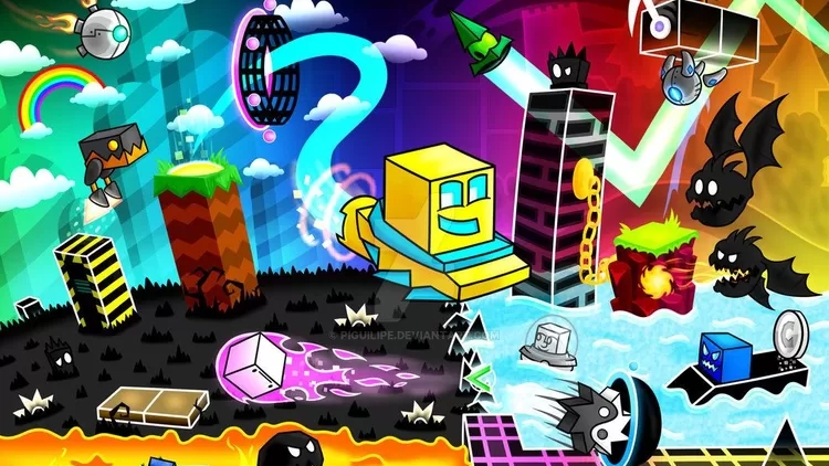 Я ИГРАЮ В GEOMETRY DASH смотреть онлайн