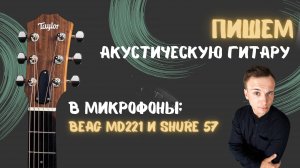 Пишем акустическую гитару в микрофоны beag md221 и shure 57 LTE