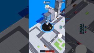 Hole.io - стань черной дырой! (10 минут Gameplay)