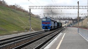 Тепловоз 2ТЭ116У-0065. Штурм подъёма.