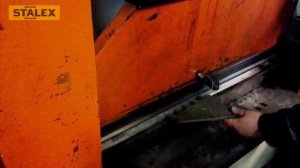 Листогибочный гидравлический пресс. Гибка пласины 8 мм.