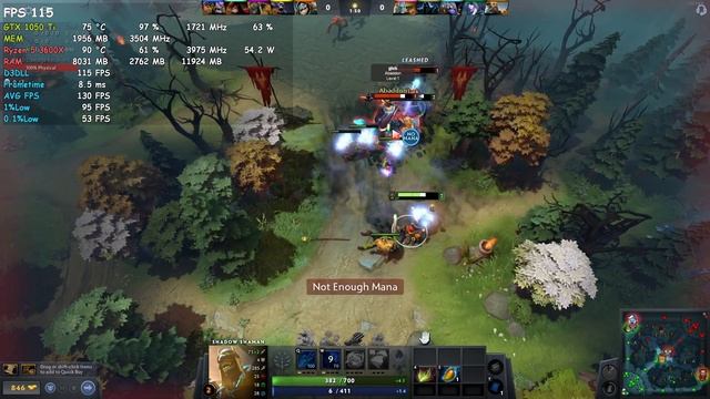 Dota 2 GTX 1050 Ti 1080p Benchmark смотреть онлайн