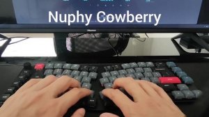 Gateron Browns vs Nuphy Cowberry Low Profile Switches Sound Test Comparison.