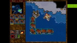 Играю в Warcraft II - Разведка и разгром флота противника.