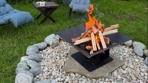 Костровая чаша квадратная в разных размерах из толстого металла 4мм