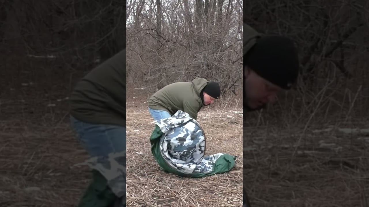Быстрая сборка палатки #зимняяловлярыбы #палатка #shorts