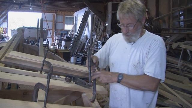 George Butler Building Wooden Deadrise Skiff - from film "Oysters, Boats, and Men" смотреть онлайн