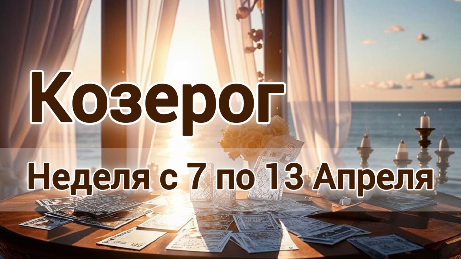 🛑 Козерог! Таро прогноз на неделю с 7 по 13 Апреля!