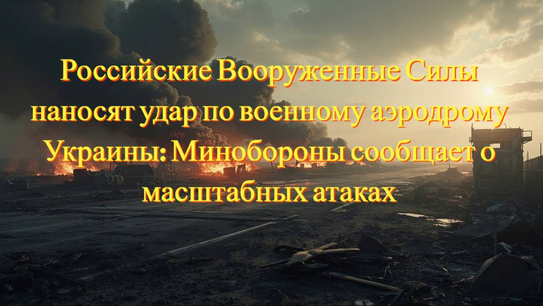 Российские Вооруженные Силы наносят удар по военному аэродрому Украины