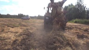 мтз 1221 с плугом дт 75 пашет и не чувствует