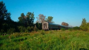 Тепловоз 2ТЭ10М-2486 с поездом № 275-Й Самара-Минск / Перегон Вослебово - Павелец-2 / 10.08.2023.