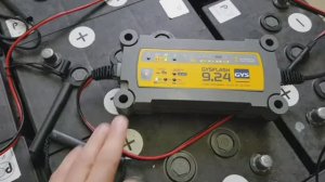 Зарядное Устройство GYS Flash 9.24 - разгон батареи GEL Sonnenschein 330 A/ч.