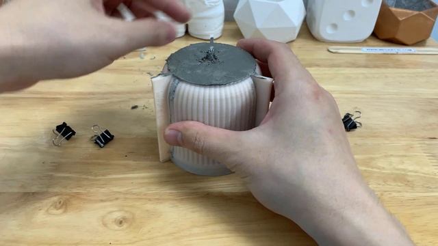 Homemade cement minimalist pot use 3D printed mold - Acrylic pot painting смотреть онлайн