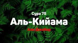 Сура 75 Аль-Кийама - Али Джабир