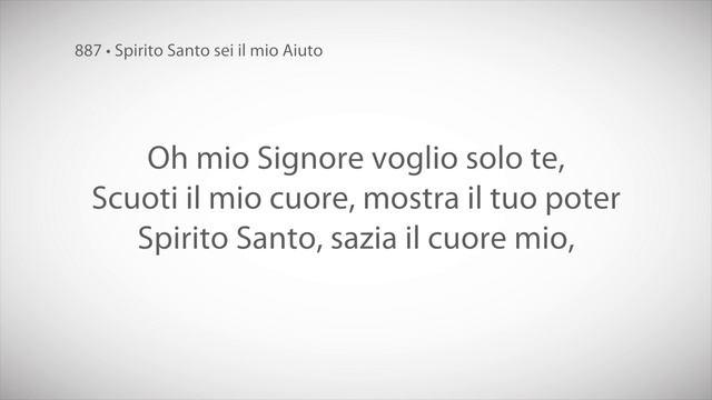887 • Spirito Santo sei il mio Aiuto смотреть онлайн