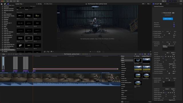 mTracker 3D Tutorial - Creating a complex 3D scene with text and lightning effects - MotionVFX смотреть онлайн