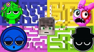 НОВАЯ РУБРИКА ВЫБЕРИ ПРАВИЛЬНЫЙ  ЛАБИРИНТ СПРУНКИ В МАЙНКРАФТ