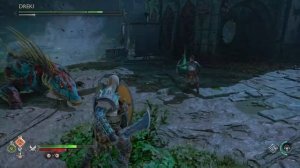 Kratos vs Dreki. God of War Ragnarok