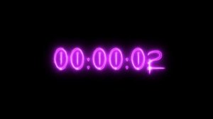 Purple neon vampire timer 20 seconds (countdown)