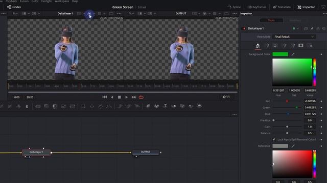 La basi del Green Screen  Fusion  Davinci Resolve ITA