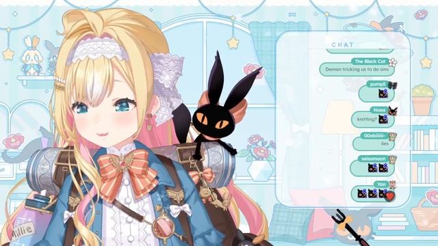 Millie proving that she's a true Seiso Female VTuber to a new viewer