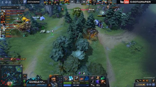 Miracle Kunkka Knows HOW TO CARRY Team with DIVINE RAPIER Dota 2 смотреть онлайн