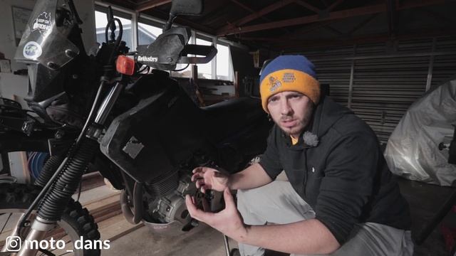 Drowned Suzuki Dr650 - How to get back on the road. смотреть онлайн