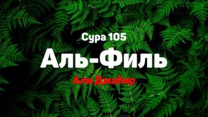 Сура 105 Аль-Филь - Али Джабир