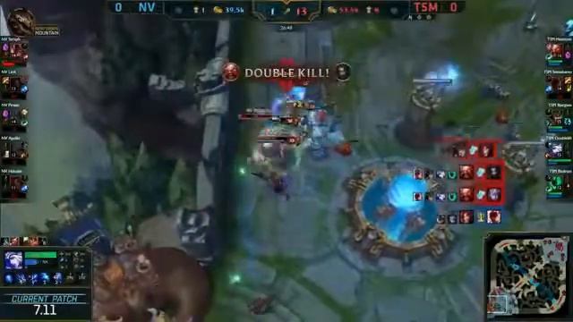 NV (Lira Elise) VS TSM (Svenskeren Lee Sin) Game 1 Highlights - 2017 NA LCS Summer W3D3 смотреть онлайн