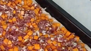 Пирог с ТЫКВОЙ и МЯСОМ.