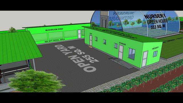 6 ACRE ORGANIC AGRO FARM 3D SKETCHUP MODEL INTEGRATED FARMING SYSTEM IFS BY MohammedOrganic
