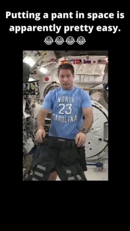 Putting a pant in space is apparently easy. 😂😂😂 - J #shorts