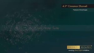 4* Deluxe CINNAMON DHONVELI - Water Bungalow